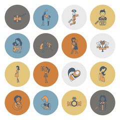 Happy Mothers Day Icons