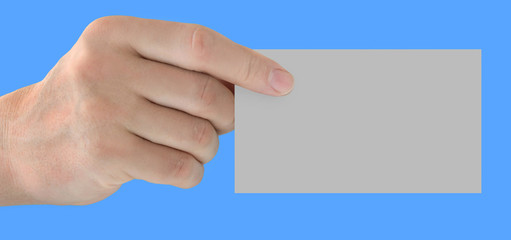 Hand and sign - background