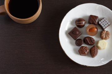Coffee and chocolate