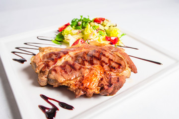 Grilled pork neck