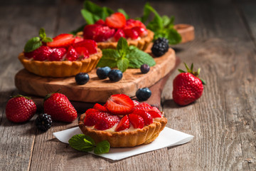 Fresh homemade berrie tarts