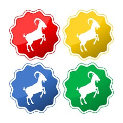 Goat button icon