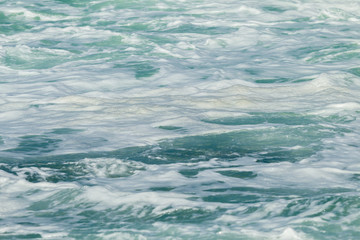 Obraz premium Ocean waves foam water tidal pools