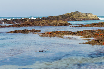 Obraz premium Rocky Ocean waves water tidal pools