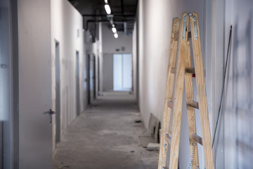 Renovation of a small business offices. Growing business, expanding business, entering to the market concept photo.