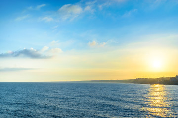Fototapeta premium Sunrise on the Baltic sea in the summer