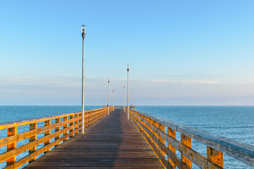 Pier in Zelenogradsk on the Baltic sea