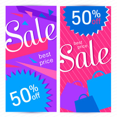 Sale banners design