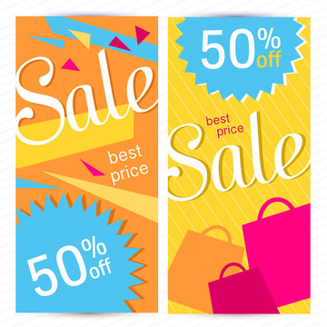 Sale banners design