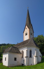 Fototapeta na wymiar Pfarrkirche Liemberg / Mittelkärnten / Österreich