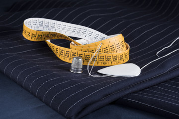 basted dress tailored