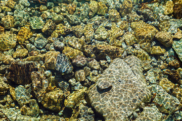 Stones in water background