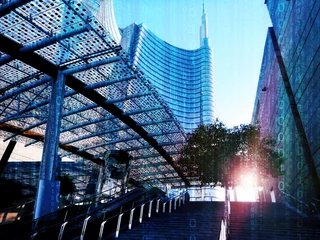 Fensteraufkleber digital smart city concept © gangiskhan