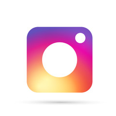 Camera icon isolated on white background. 