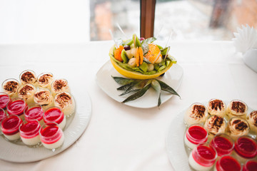 delicious desserts for sweet wedding table