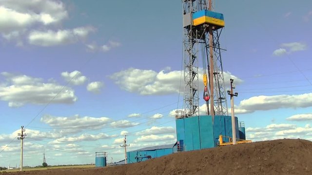 Drilling Rig On Drilling Site