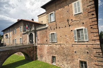 Fototapeta na wymiar Fagnano Olona (Italy), the castle