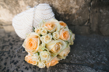 beautiful and gentle wedding bouquet for  bride