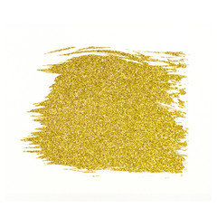 Gold glitter painted abstract background