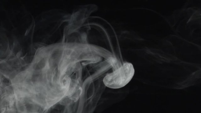 Anemone like smoke comes down. Real shots, no CGI or post effects! 10007