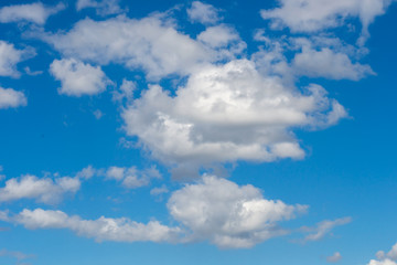 Obraz na płótnie Canvas Blue sky with white clouds 