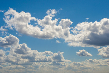 Obraz premium Blue sky with white clouds 