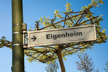 Schild 145 - Eigenheim