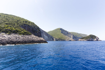 Naklejka premium Cruise around Zakynthos