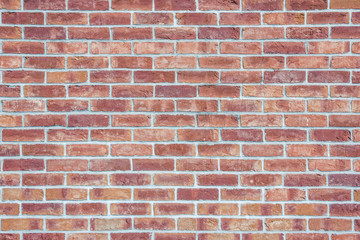 Red brick wall grunge texture.