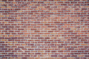 Red brick wall grunge texture.