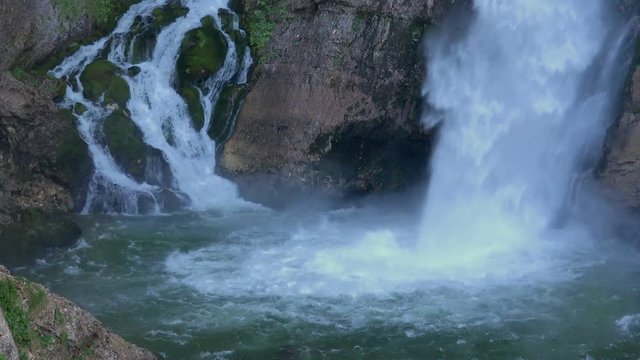 Savica waterfall in Slovenian national park Triglav, the third most visited attraction in Slovenia