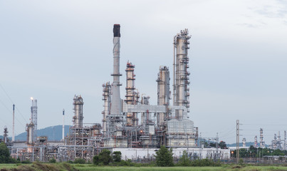 Fototapeta na wymiar Petrochemical, Petroleum, oil refinery