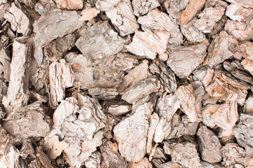 Pine big bark chips.