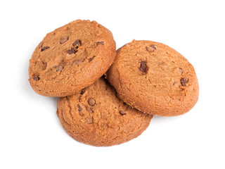 Oatmeal cookies with chocolate