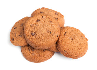 Oatmeal cookies with chocolate