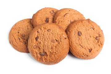 Oatmeal cookies with chocolate