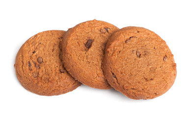 Oatmeal cookies with chocolate