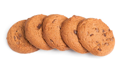 Oatmeal cookies with chocolate