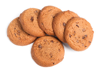 Oatmeal cookies with chocolate