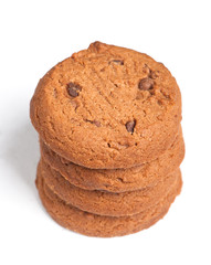 Oatmeal cookies with chocolate