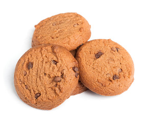 Oatmeal cookies with chocolate
