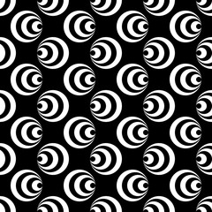 Polka dot and circle geometric seamless pattern 37.09