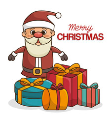merry christmas isolated vector illustration eps 10