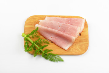 ham slices with dill