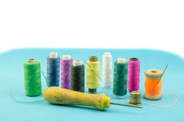 Sewing kit thread.