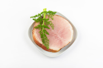 smoked ham slices