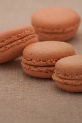 biscuits bright brown circular shape