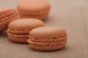 biscuits bright brown circular shape