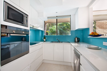 Modern gourmet kitchen interior