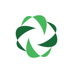 Abstract Eco Circle Logo